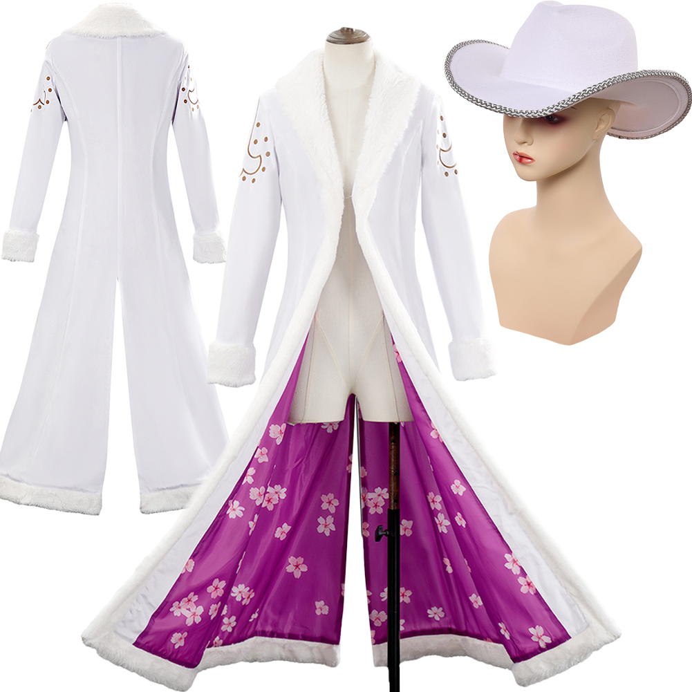Anime Cosplay Robin - Fantasia Cosplay Nico Robin Branca com