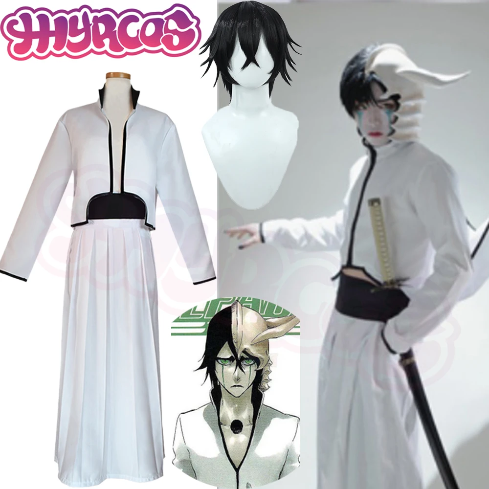 Cosplay Anime White Hair - Cosplayanime lixívia ulquiorra cosplay traje ulquiorra