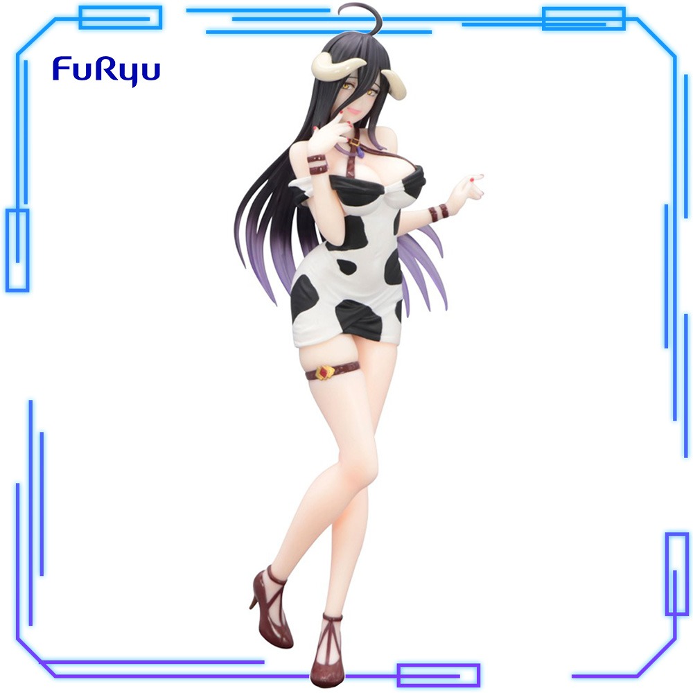Anime Cosplay Albedo - Em estoque FuRyu Original Genuíno Anime