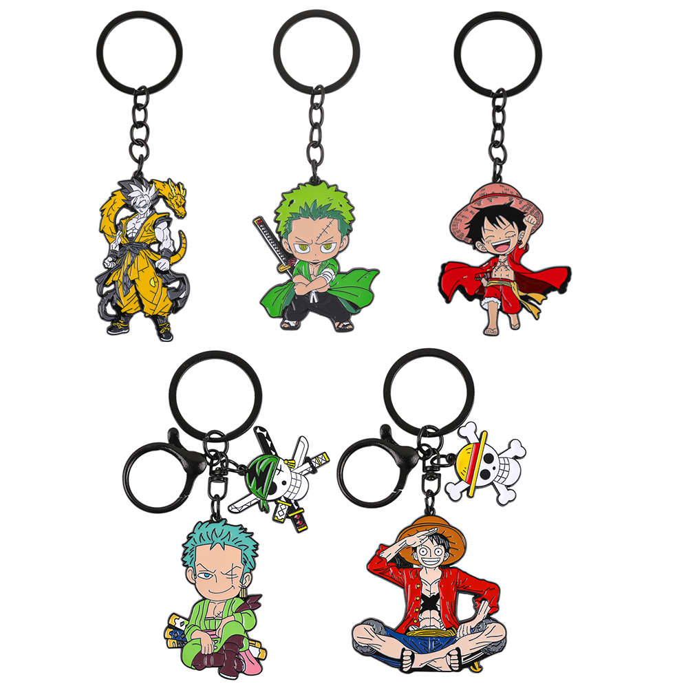 Anime Cosplay Luffy - Conjunto de Chaveiros do Anime One