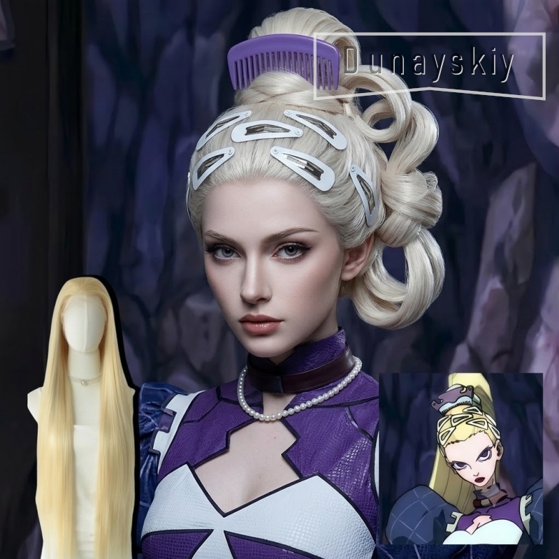 Cosplay Anime White Hair - Presilhas de Cabelo BB Grandes Brancas