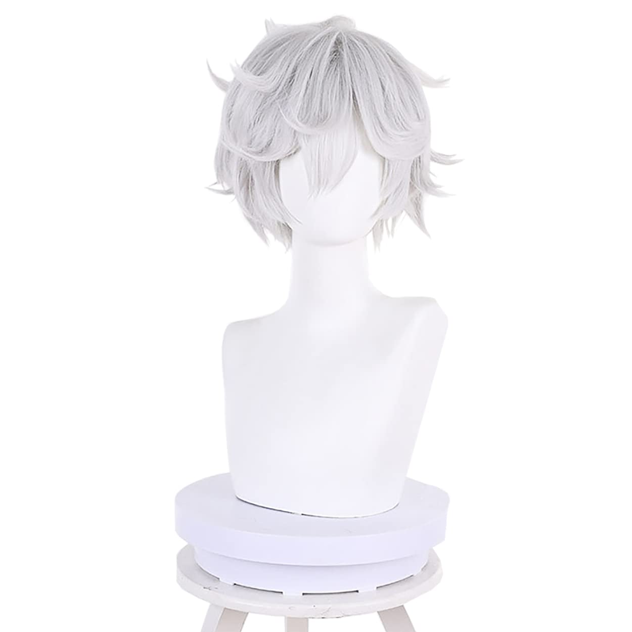 Cosplay Anime White Hair - Anime Gabimaru Cosplay Peruca fofa de