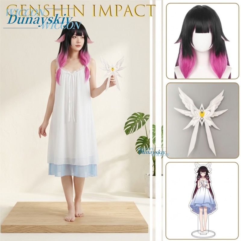 Anime Cosplay Eyes - Conjunto Completo de Cosplay Genshin Impact