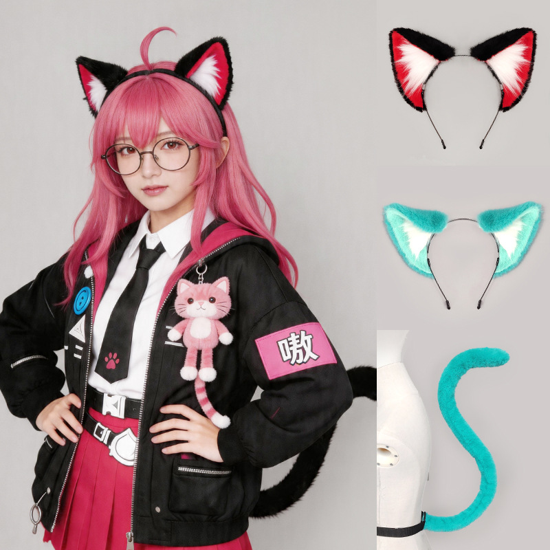 Cosplay Anime Expo - Tiara Artesanal de Orelhas de Gato
