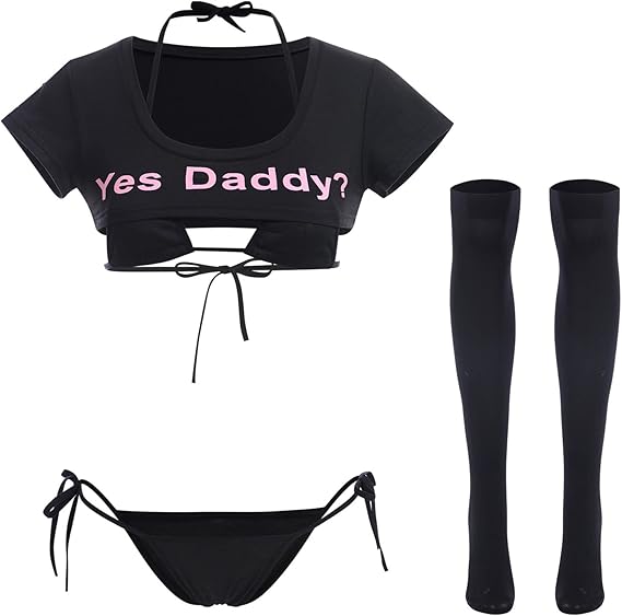 Anime Cosplay Bikini - Conjunto de Lingerie Kawaii para Mulheres,