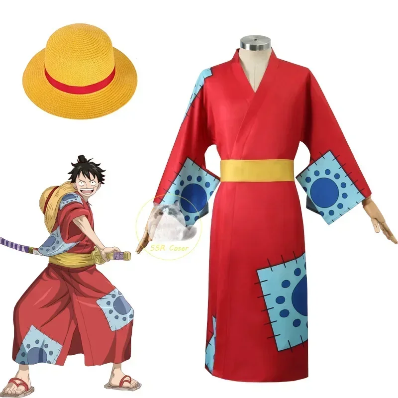 Fantasia de Cosplay do Luffy d - Anime Cosplay Luffy avaliação e preço