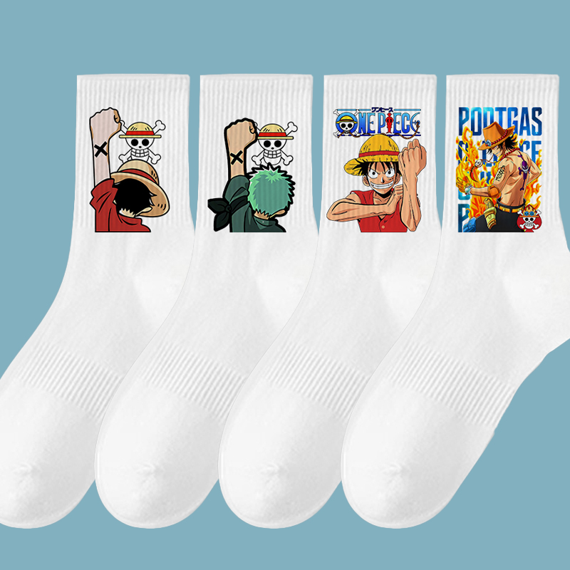 Meias Longas Esportivas Mascul - Anime Cosplay Luffy avaliação e preço