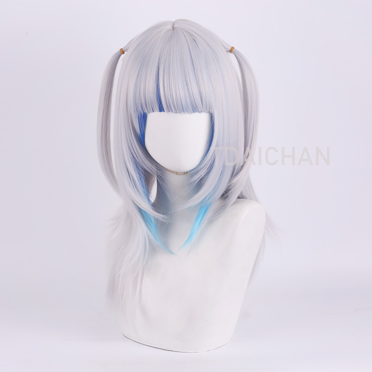 2025 gawr gura peruca cosplay  - Anime Cosplay Event 2025 avaliação e preço
