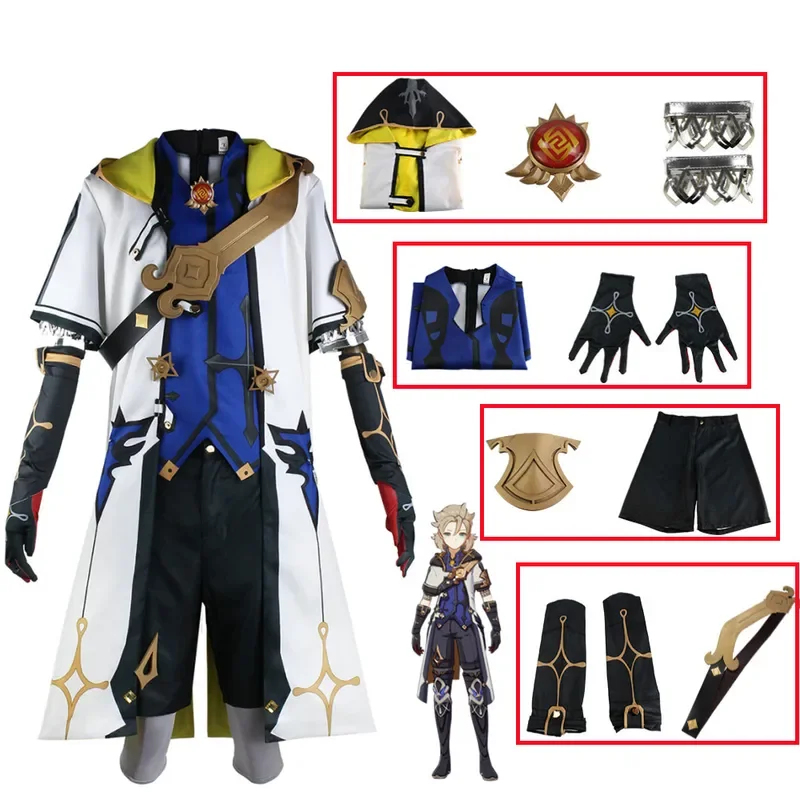 Fantasia Genshin Impact 2026 A - Anime Cosplay Albedo avaliação e preço