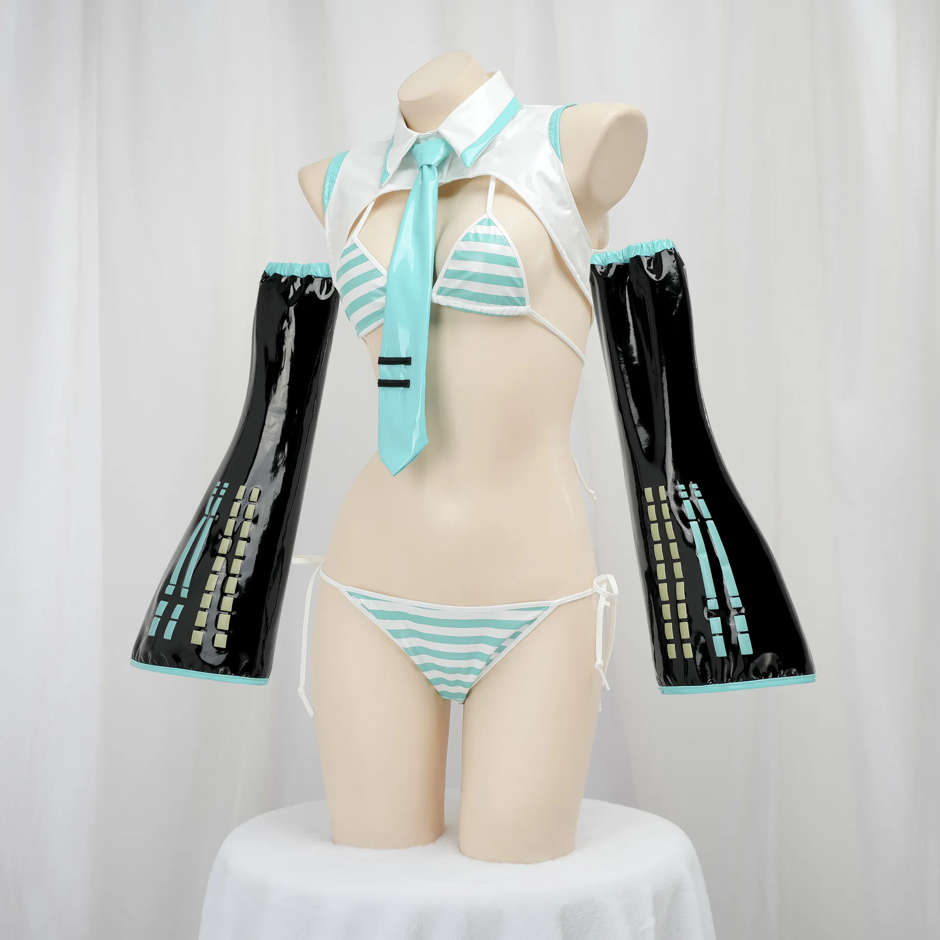 Anime jogo miku cosplay miku f - Anime Cosplay Bikini avaliação e preço