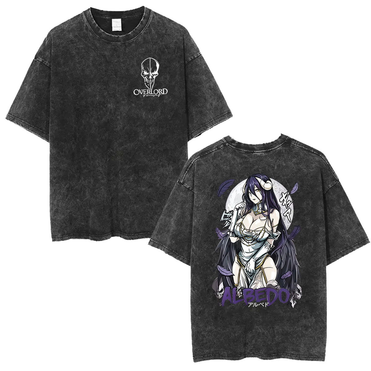 Camiseta Gráfica Vintage Lavad - Anime Cosplay Albedo avaliação e preço