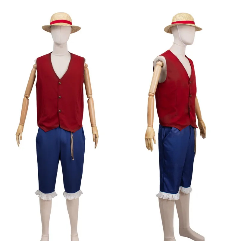 ▶ ❤ Fantasia de Cosplay do Luf - Anime Cosplay Luffy avaliação e preço