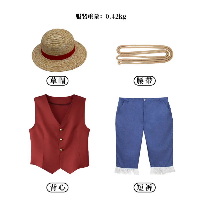 ▶ ❤ Fantasia de Cosplay do Luf - Anime Cosplay Luffy avaliação e preço