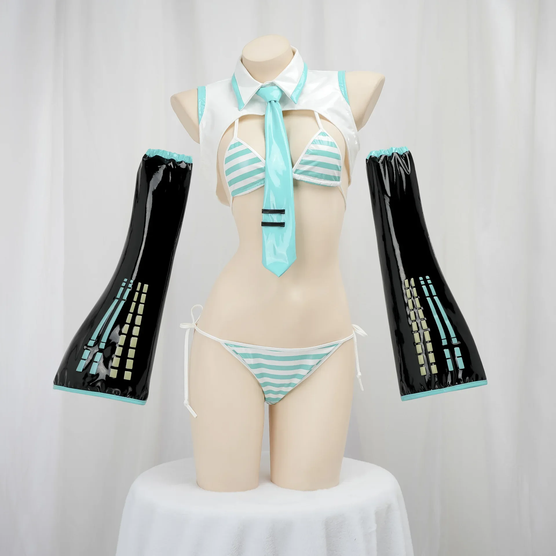 Fantasia de Cosplay Game Miku: - Anime Cosplay Bikini avaliação e preço