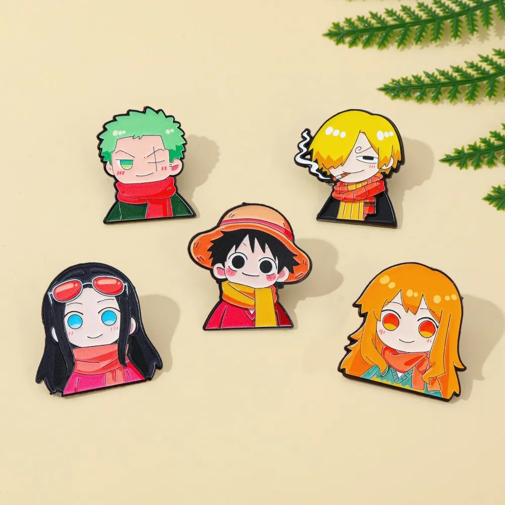 5 Peças Broche de Anime Fofo e - Anime Cosplay Luffy avaliação e preço