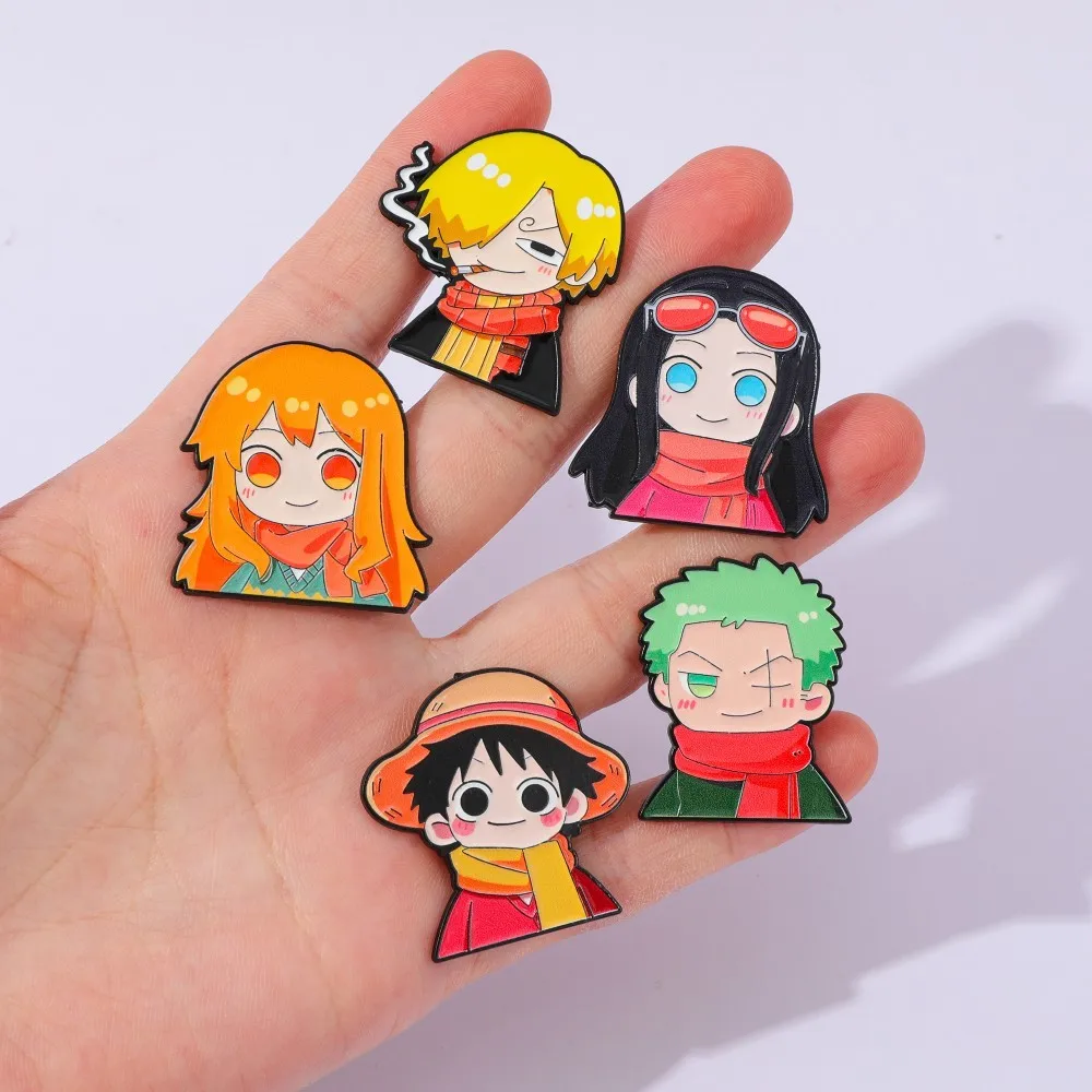 5 Peças Broche de Anime Fofo e - Anime Cosplay Luffy avaliação e preço