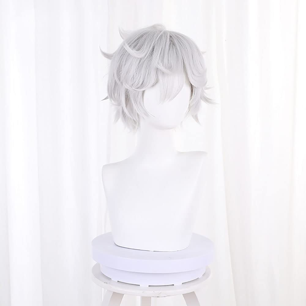 Anime Gabimaru Cosplay Peruca  - Cosplay Anime White Hair avaliação e preço