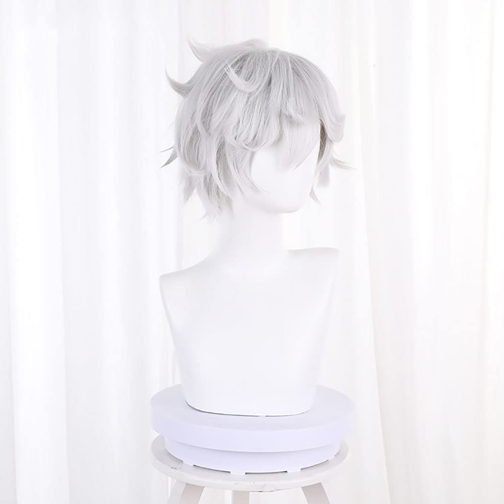 Anime Gabimaru Cosplay Peruca  - Cosplay Anime White Hair avaliação e preço