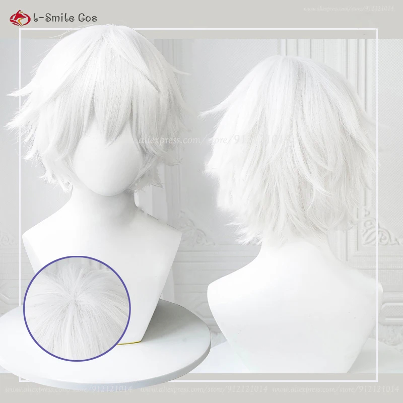Peruca Branca Curta de 30cm pa - Cosplay Anime White Hair avaliação e preço