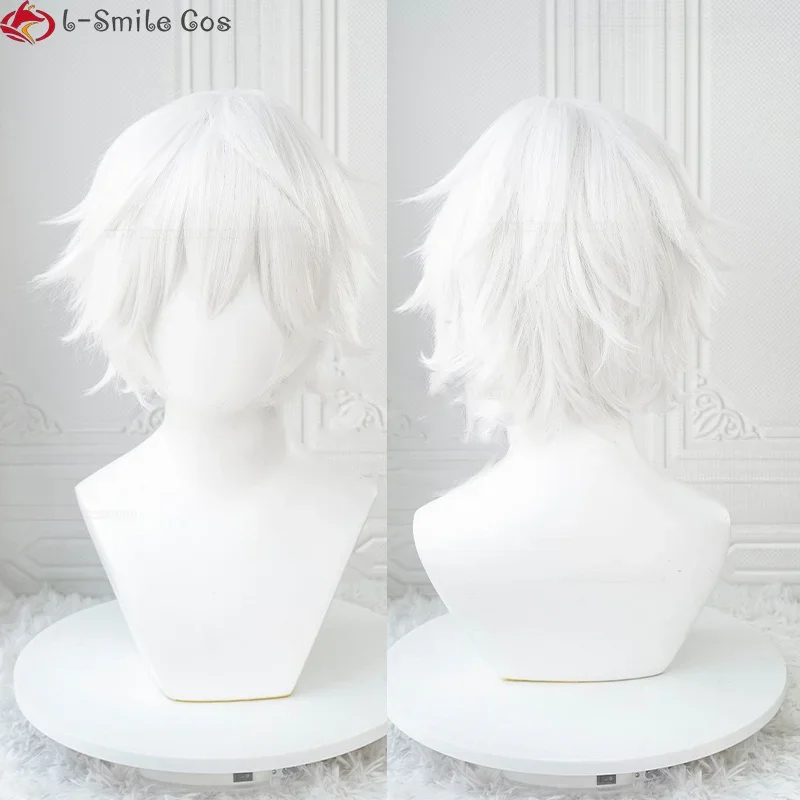 Peruca Branca Curta de 30cm pa - Cosplay Anime White Hair avaliação e preço