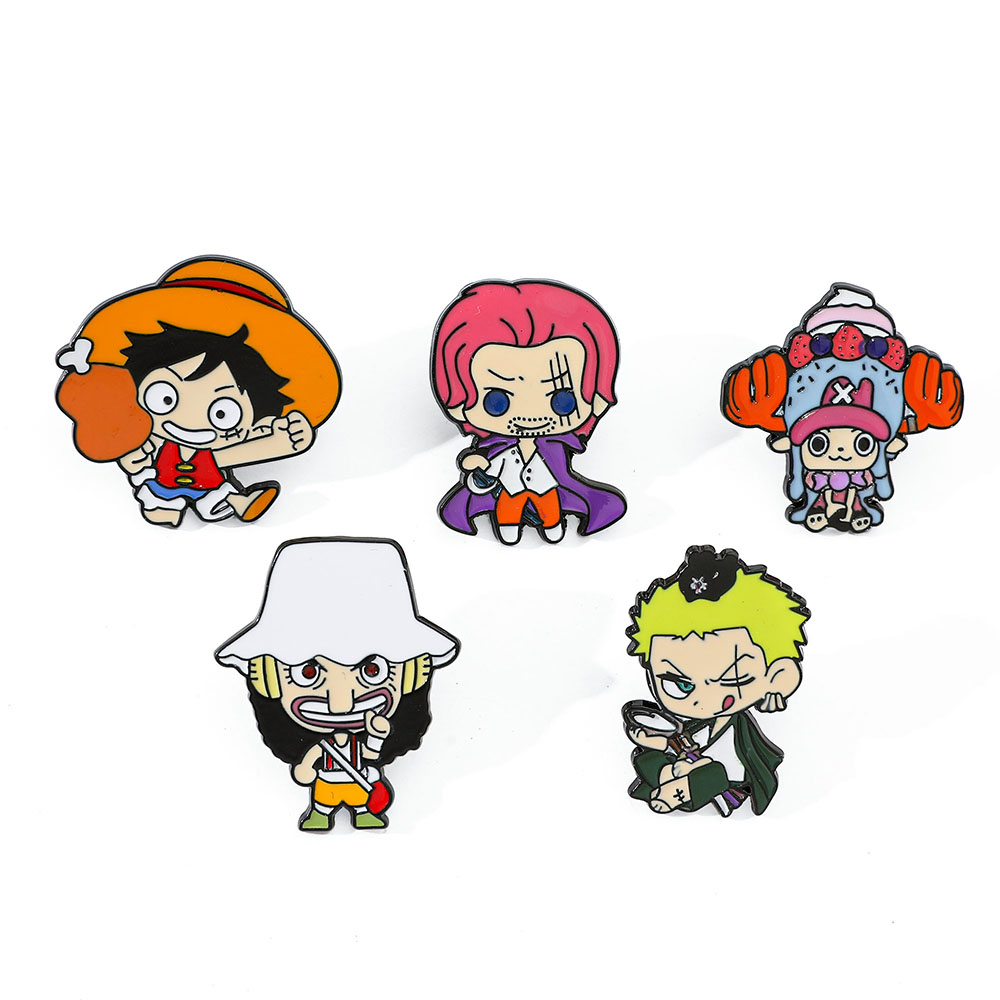 5 Peças de Broches Criativos d - Anime Cosplay Luffy avaliação e preço