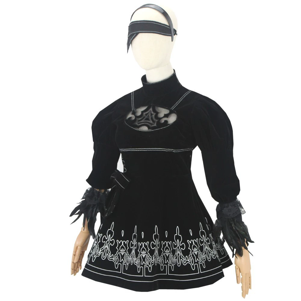 8 peças de fantasia cosplay 2B - Anime Cosplay Eyes avaliação e preço
