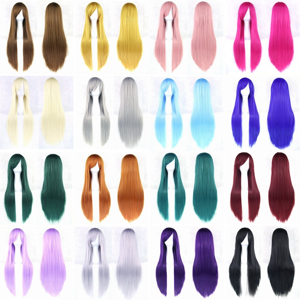 Perucas de cosplay de cabelo n - Cosplay Anime White Hair avaliação e preço