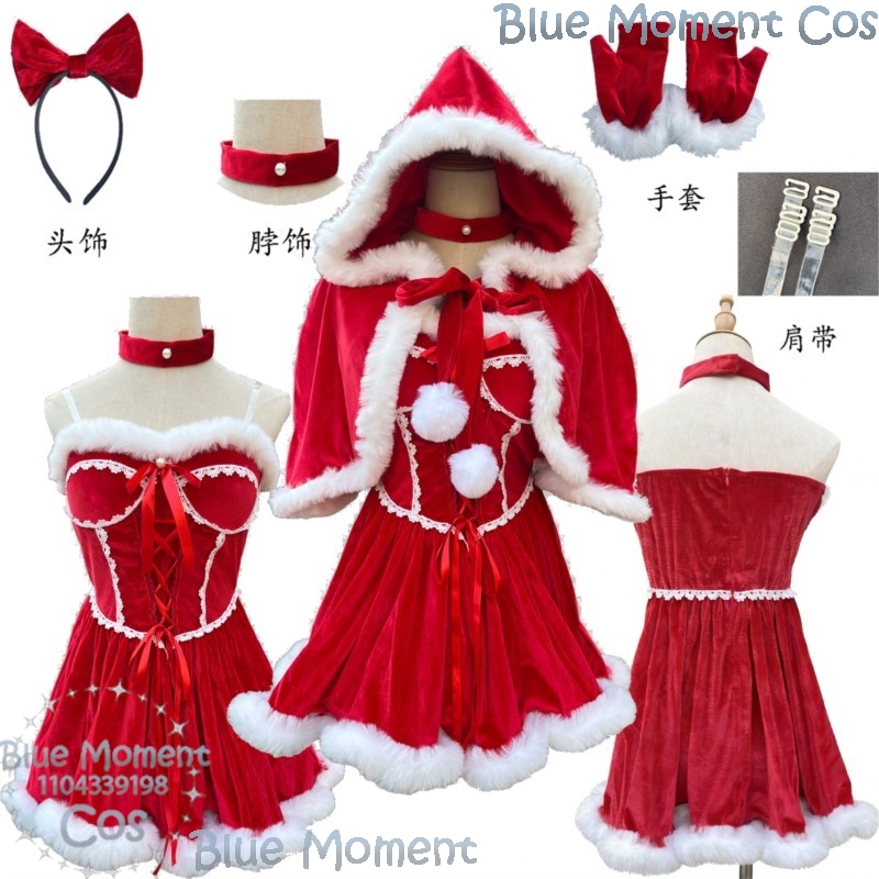 2025 vestido vermelho de natal - Anime Cosplay Event 2025 avaliação e preço