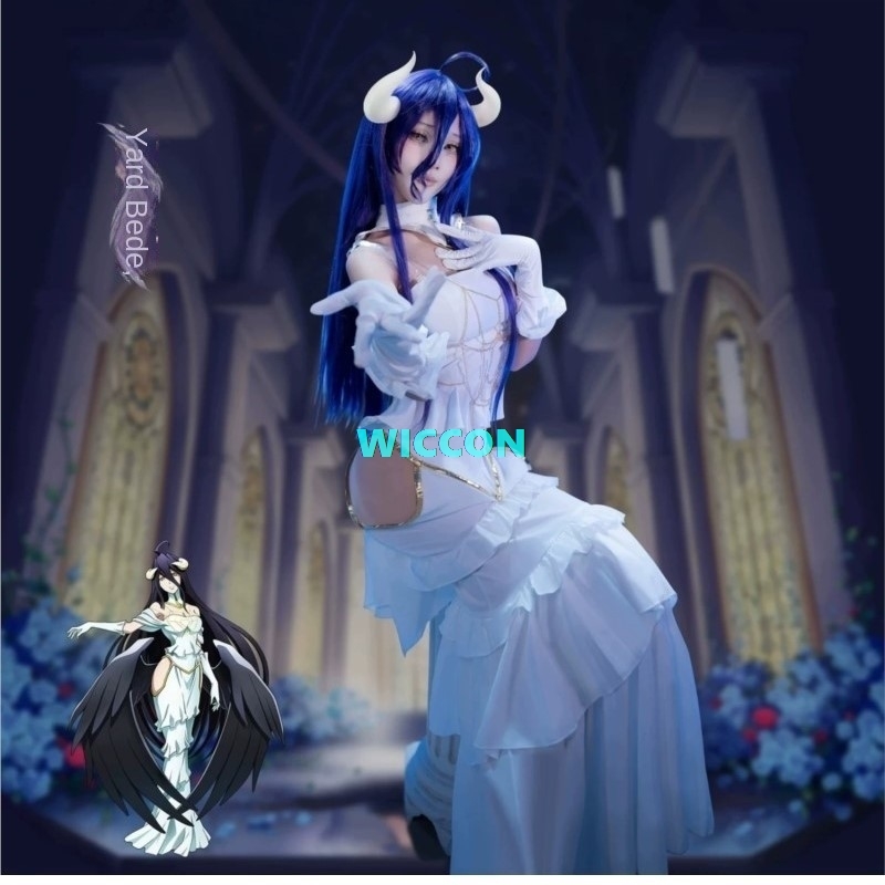 EM ESTOQUE Peruca de Fantasia  - Anime Cosplay Albedo avaliação e preço