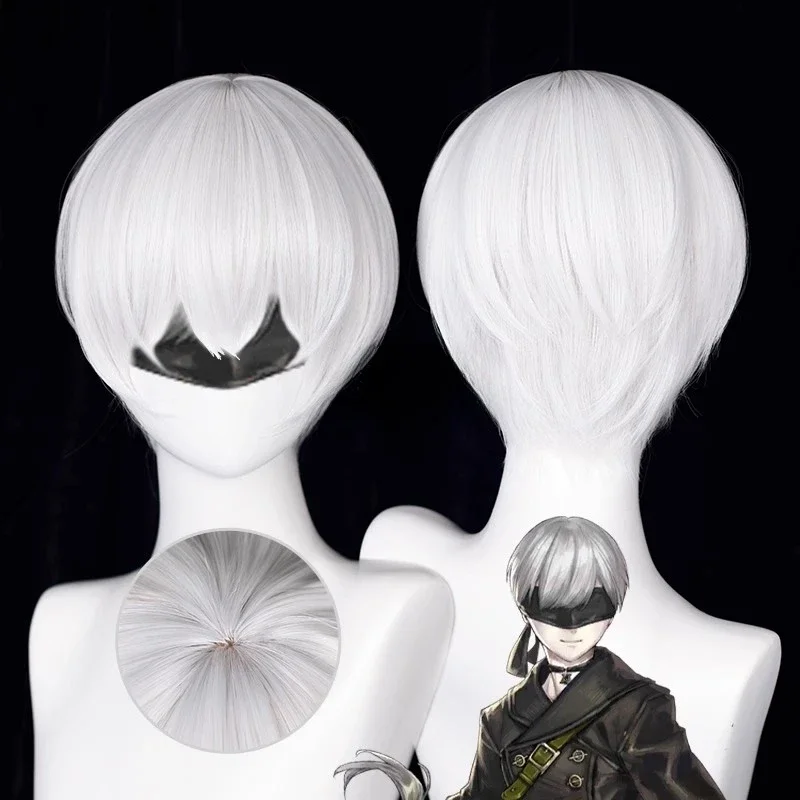 Anime 9S Cosplay Peruca 2b Per - Cosplay Anime White Hair avaliação e preço
