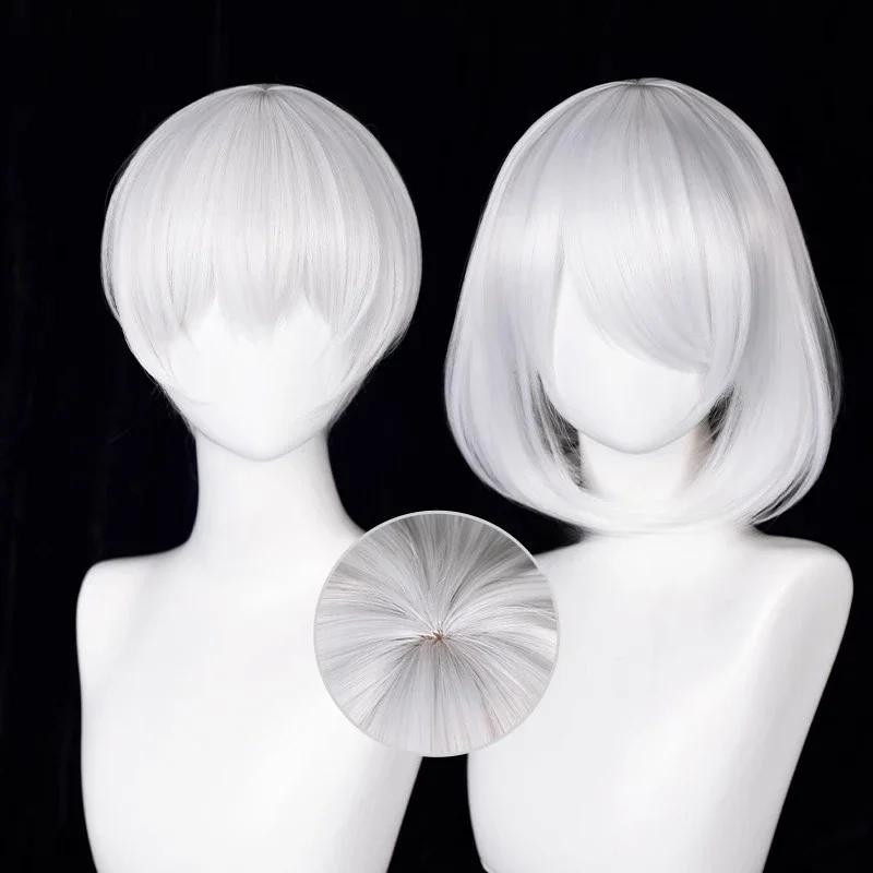 Anime 9S Cosplay Peruca 2b Per - Cosplay Anime White Hair avaliação e preço