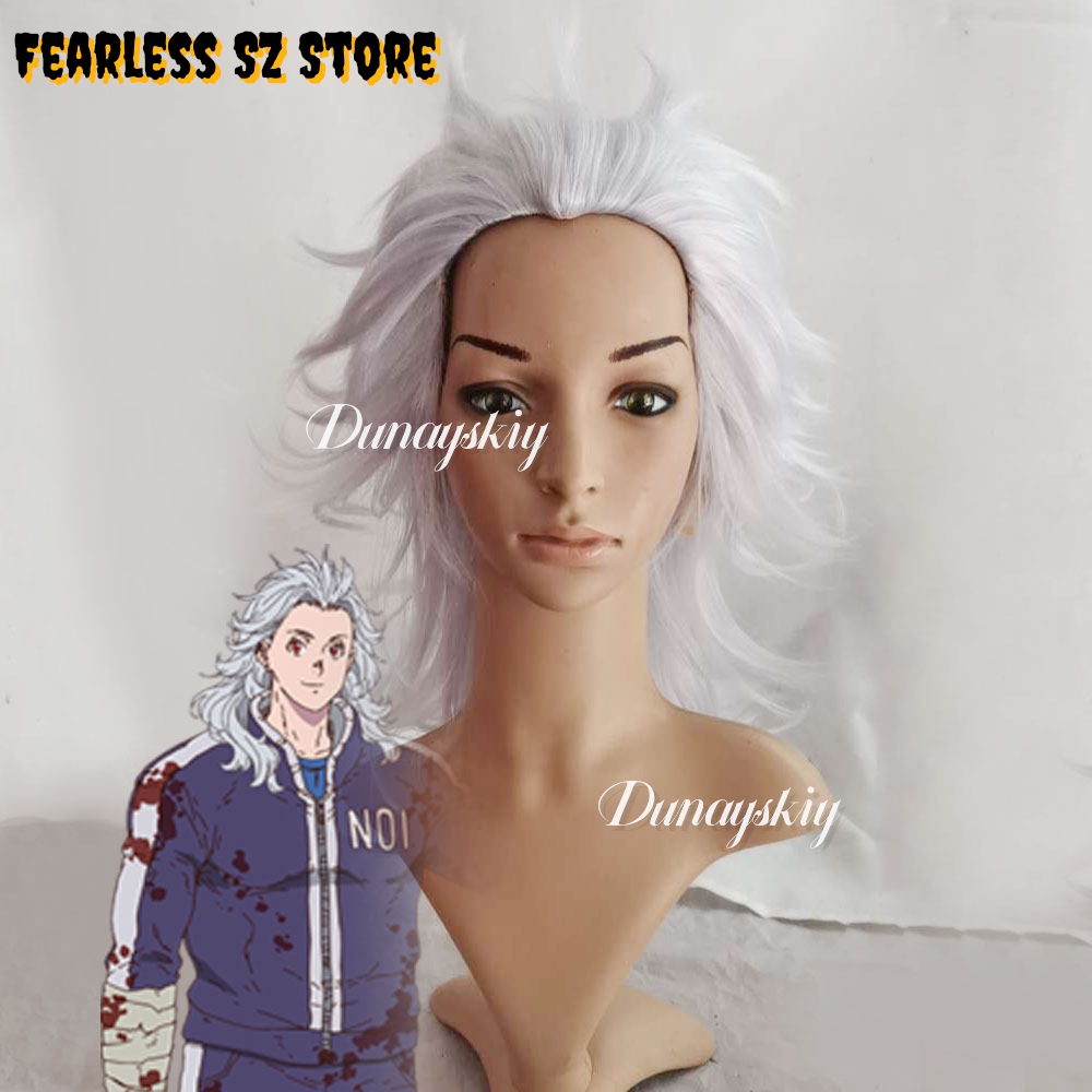 Fantasia de Cosplay Dorohedoro - Cosplay Anime White Hair avaliação e preço